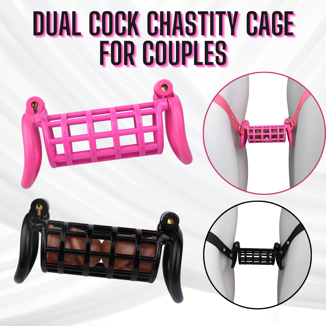 Dual-Wear Chastity Cage for Couples – Bonded Together in Lock
