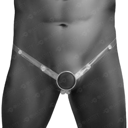 Clear Chastity Cage Support Belt