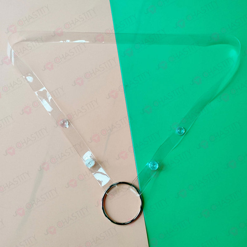 Clear Chastity Cage Support Belt