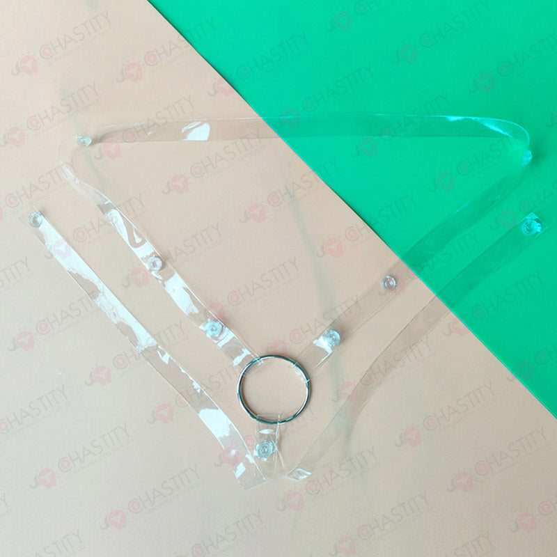 Clear Chastity Cage Support Belt