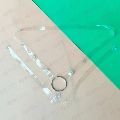 Clear Chastity Cage Support Belt