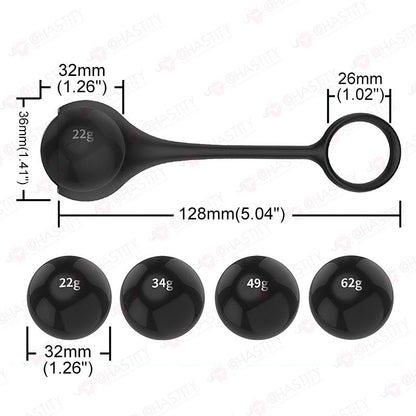 Cock Training With Dumbbell Ball