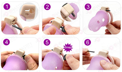 Comfortable Soft Silicone Long Term Chastity Cage