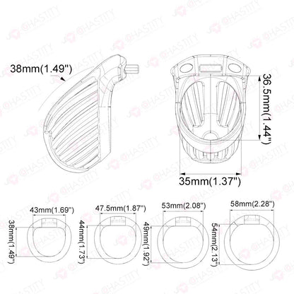 Comfortable Standard Friendly Chastity Cage