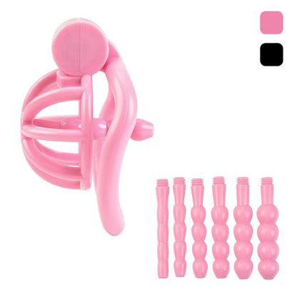 Compact Chastity Device With Urethral Plug Kit