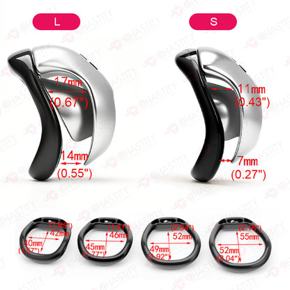 Crystal Pudding Transparent Chastity Cage