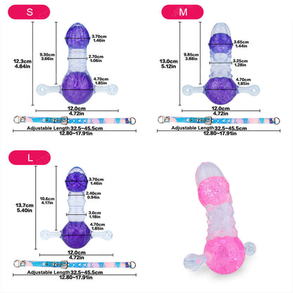 Crystal Silicone Dildo Mouth Gag