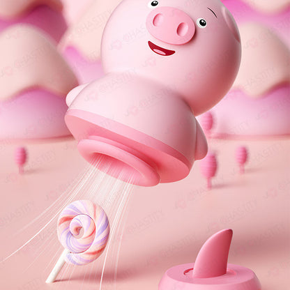 Cute Pig Vibrator (Licking & Sucking)