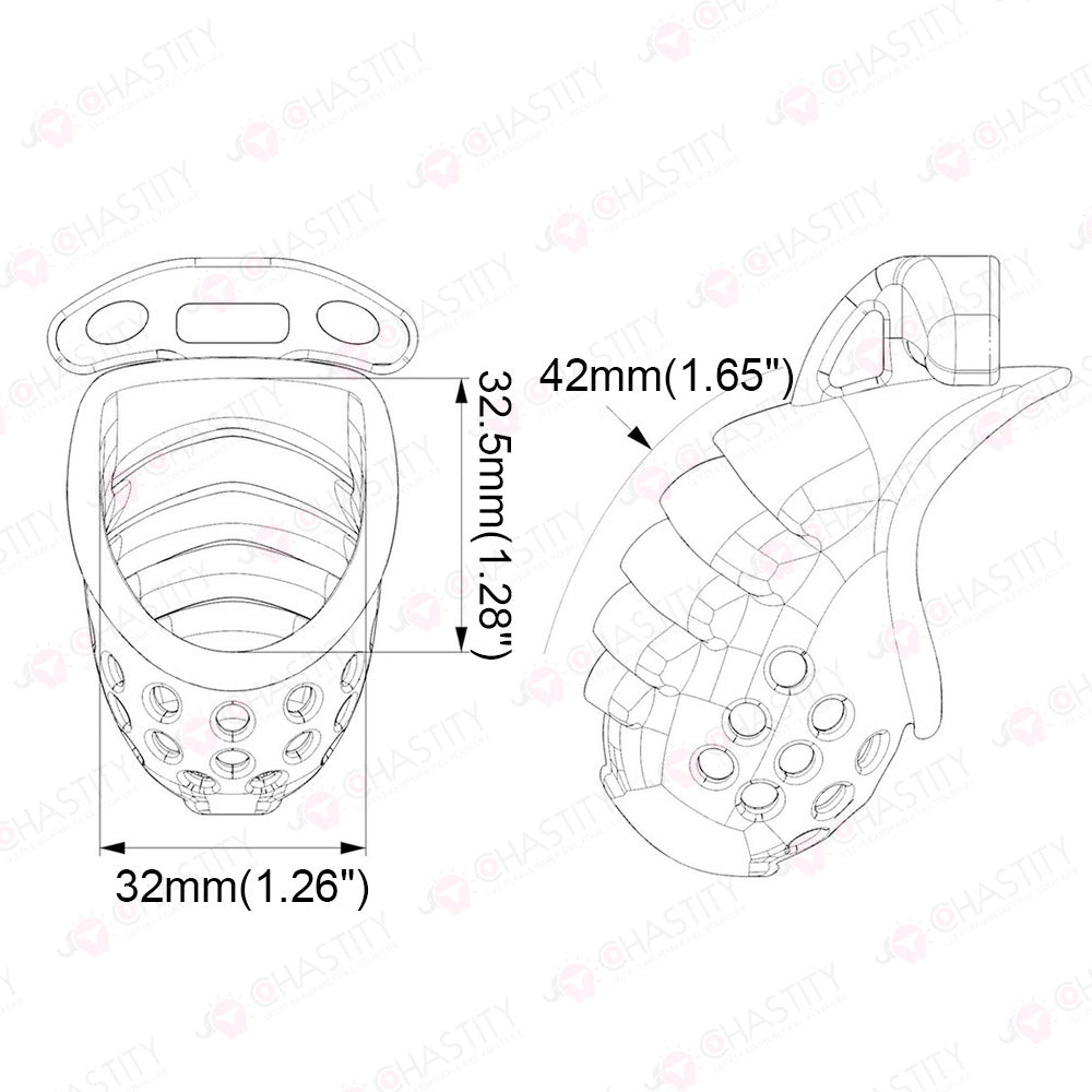 Dark Knight Layered Armor Chastity Cage Overnight