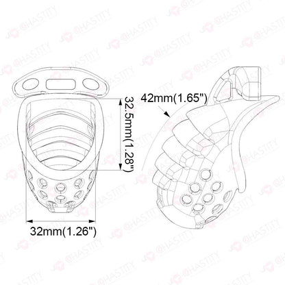 Dark Knight Layered Armor Chastity Cage Overnight