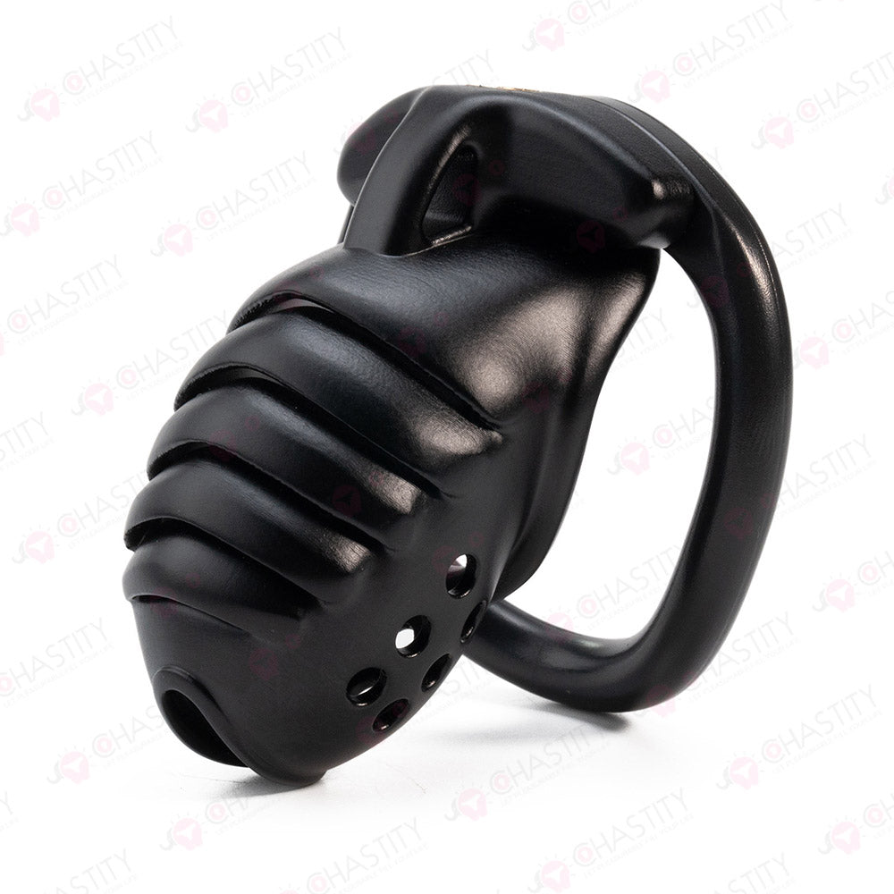 Dark Knight Layered Armor Chastity Cage Overnight