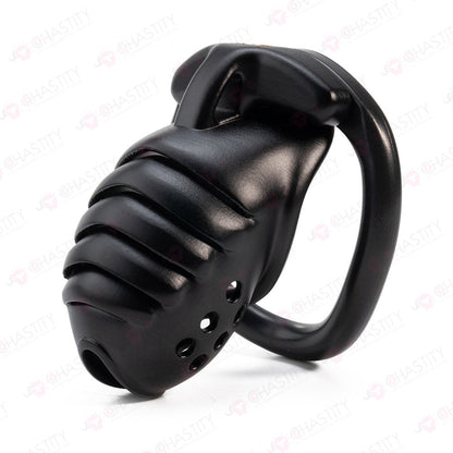 Dark Knight Layered Armor Chastity Cage Overnight
