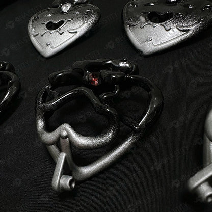 Dark Magic Chastity Cage with Gemstone