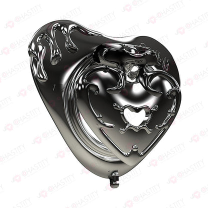 Dark Magic Chastity Cage with Gemstone
