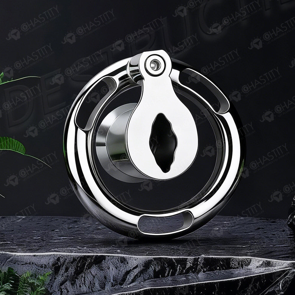 Deep Inverted Screw Lock Chastity Cage