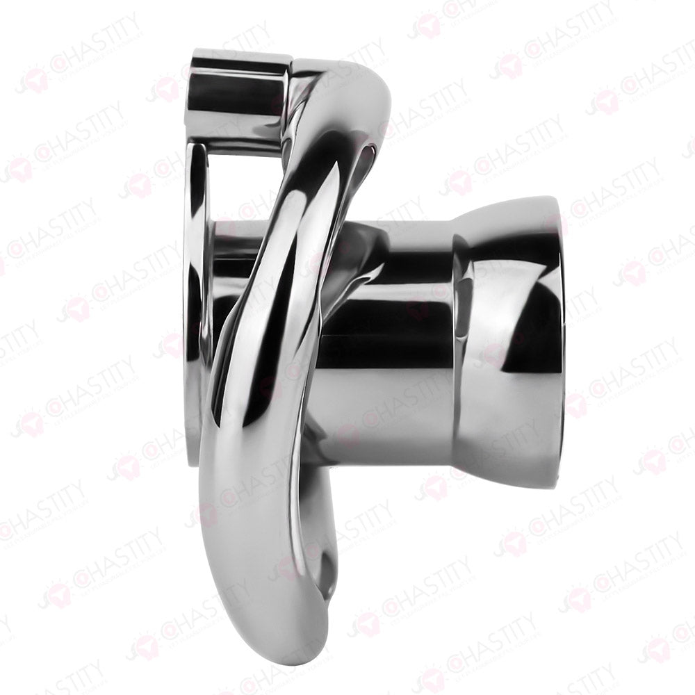 Deep Inverted Screw Lock Chastity Cage
