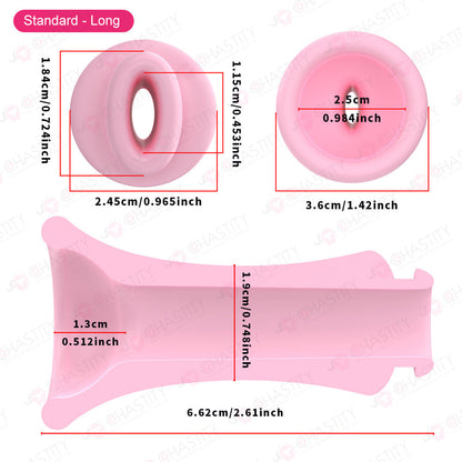 Detachable Silicone Inverted Component for Chastity Cage