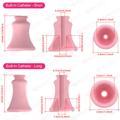 Detachable Silicone Inverted Component for Chastity Cage