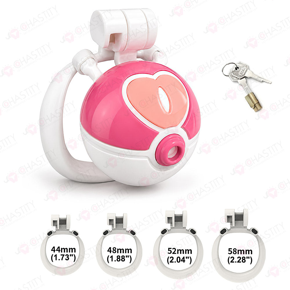 Dome Pink Sweetheart Chastity Cage