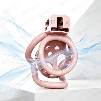 Double Bar Chastity Cage with Detachable Silicone Studs
