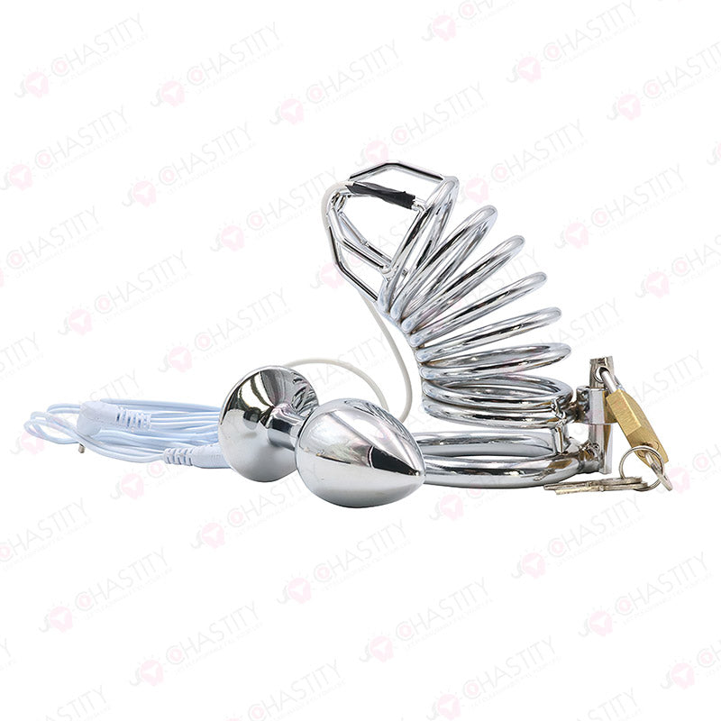 E-Stim Penis & Butt Plug Combo