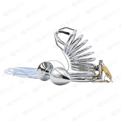 E-Stim Penis & Butt Plug Combo