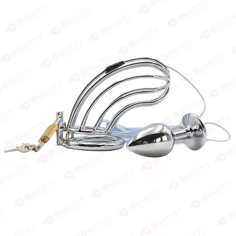 E-Stim Penis & Butt Plug Combo