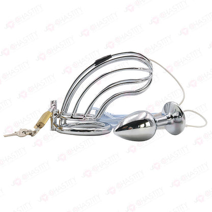 E-Stim Penis & Butt Plug Combo
