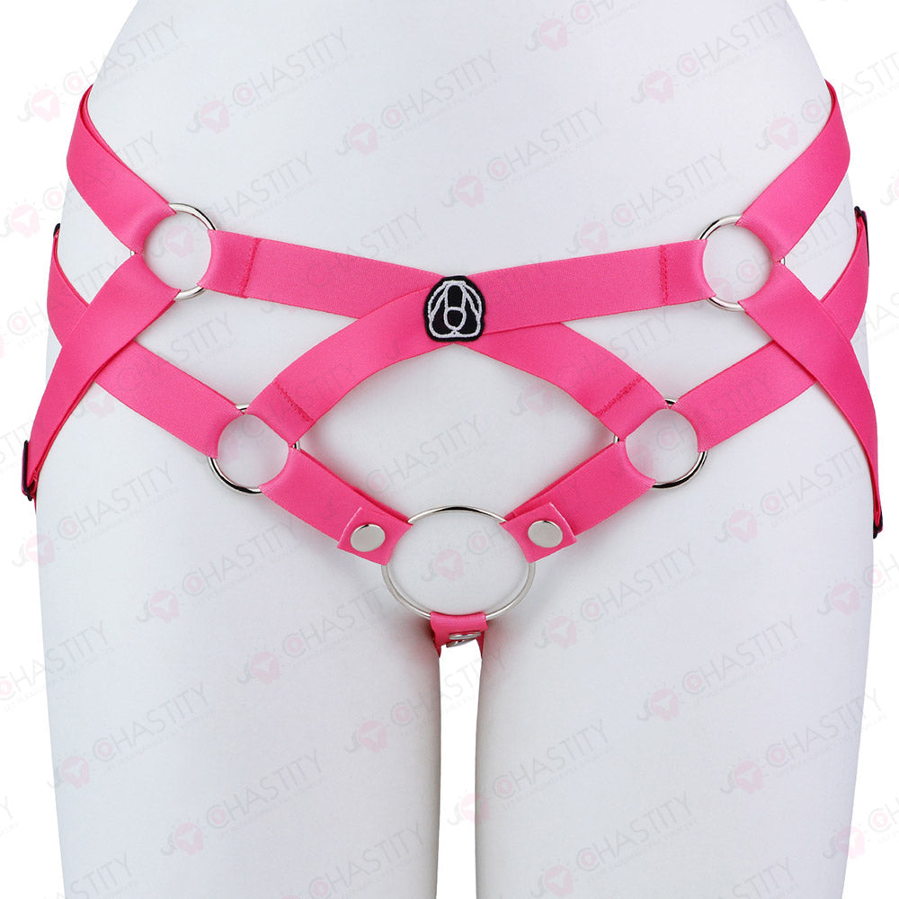 Elastic Crisscross Chastity Lock Auxiliary Belt