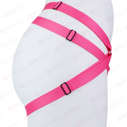 Elastic Crisscross Chastity Lock Auxiliary Belt