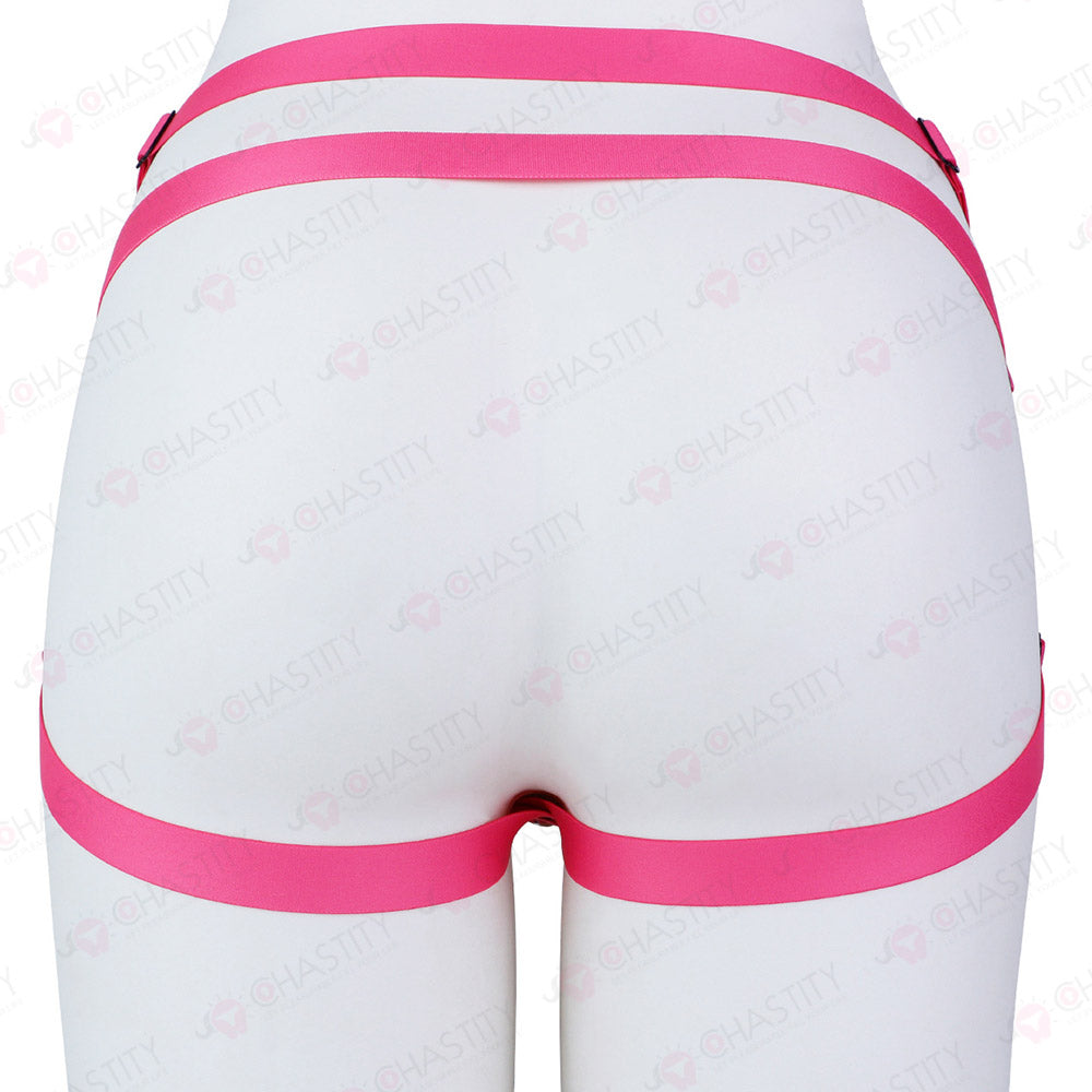 Elastic Crisscross Chastity Lock Auxiliary Belt