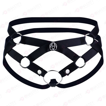 Elastic Crisscross Chastity Lock Auxiliary Belt