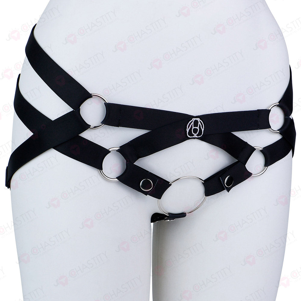 Elastic Crisscross Chastity Lock Auxiliary Belt