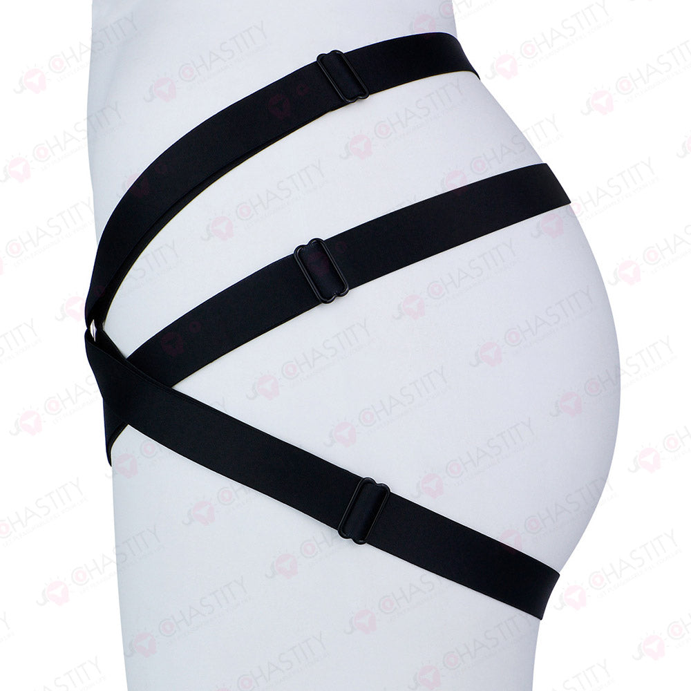 Elastic Crisscross Chastity Lock Auxiliary Belt