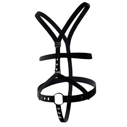 Elastic Full-Support Male Chastity Harness (Shoulder Straps)
