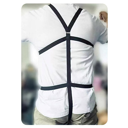 Elastic Full-Support Male Chastity Harness (Shoulder Straps)