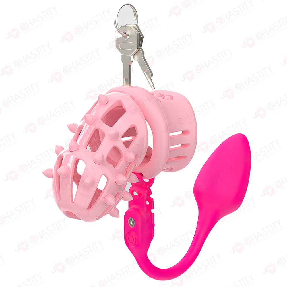 Extension Ring Soft Spikes Chastity Cage Double Pleasure
