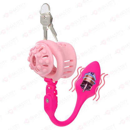 Extension Ring Soft Spikes Chastity Cage Double Pleasure