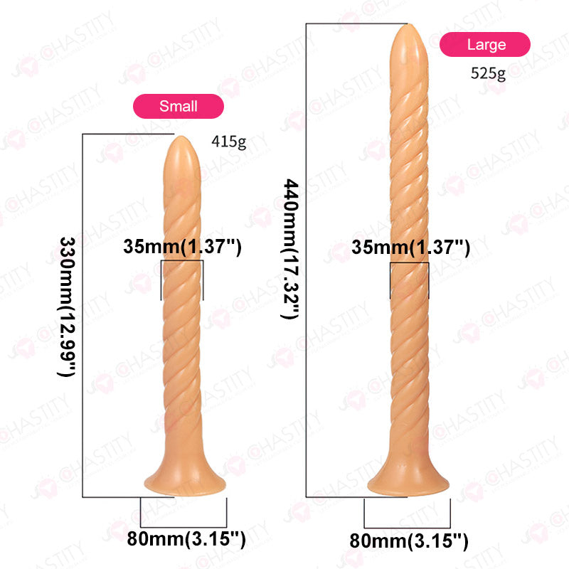 Extra Long Spiral Butt Plug
