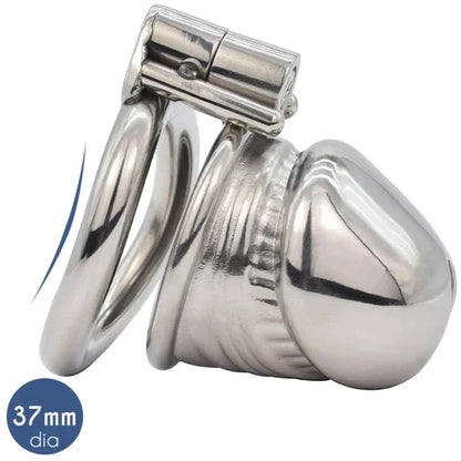Super Small Metal Penis Chastity Cage with Adjustable PU Belt