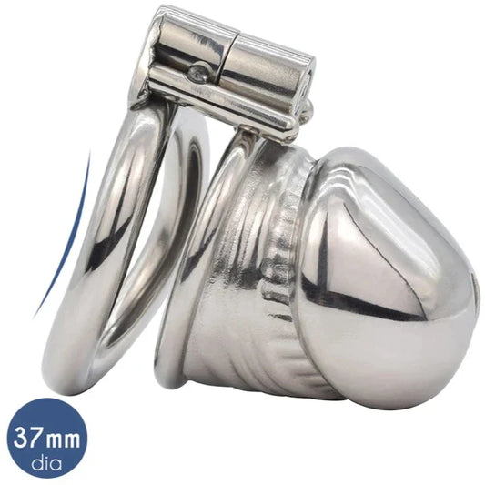 Super Small Metal Penis Chastity Cage with Adjustable PU Belt