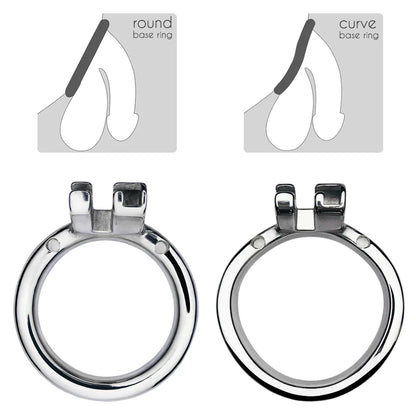 Small Compact Chastity Cage with Detachable Metal Catheter