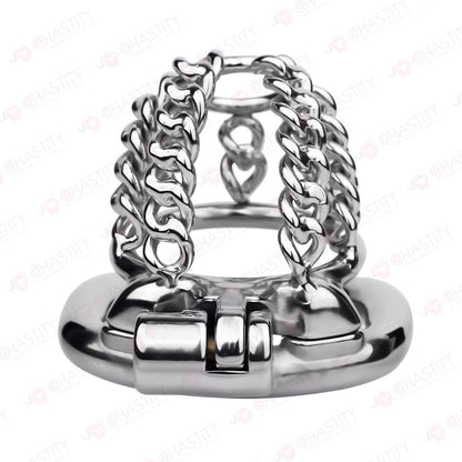 Fixed Steel Link Chastity Cage