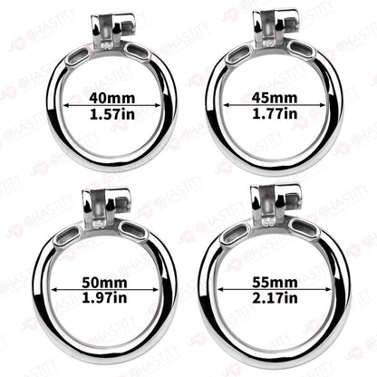 Fixed Steel Link Chastity Cage