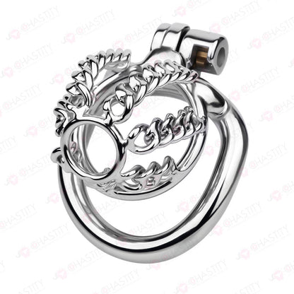 Fixed Steel Link Chastity Cage