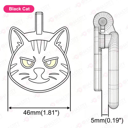 Flat Kitty Pet Chastity Cage New Design