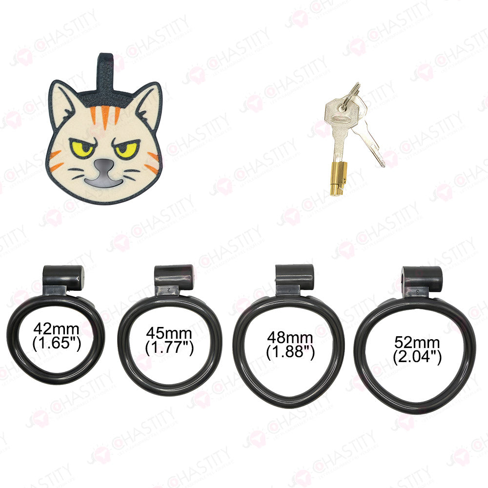Flat Kitty Pet Chastity Cage New Design