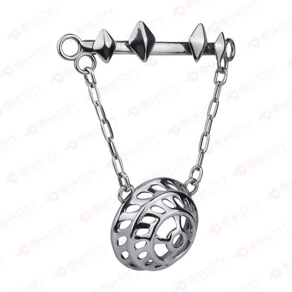 Flat Male Chastity Metal Chain Underwear