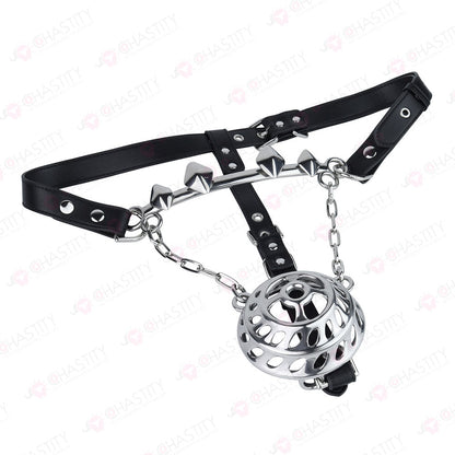 Flat Male Chastity Metal Chain Underwear