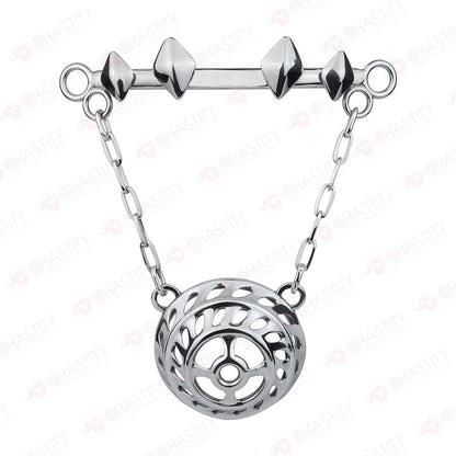 Flat Male Chastity Metal Chain Underwear
